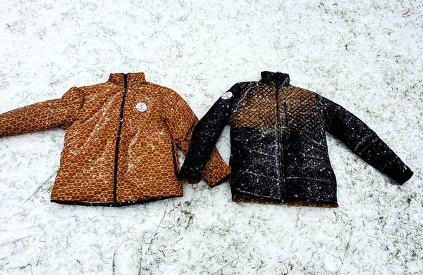 Kente Print Reversible Unisex Winter Jacket