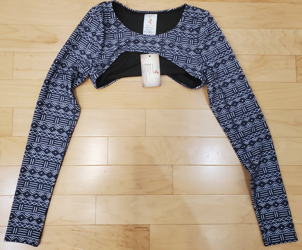 Long Sleeve Mini Shoulder Crop Top