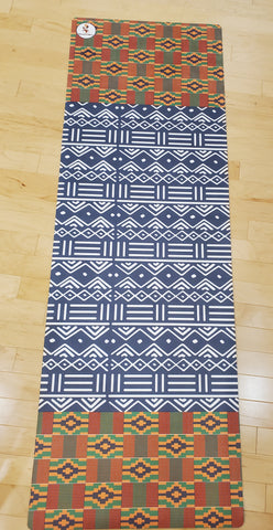Kente & Mud Cloth Yoga Mat