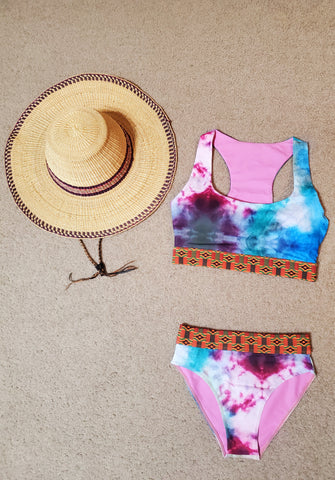Tie Dye Kente Bikini Bottom
