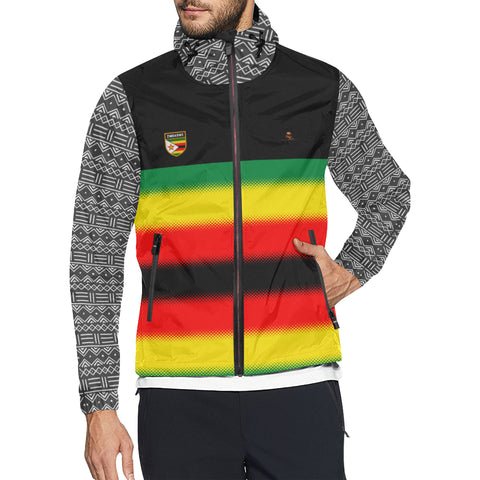 Zimbabwe Windbreaker All Over Print Windbreaker for Men (Model H23)