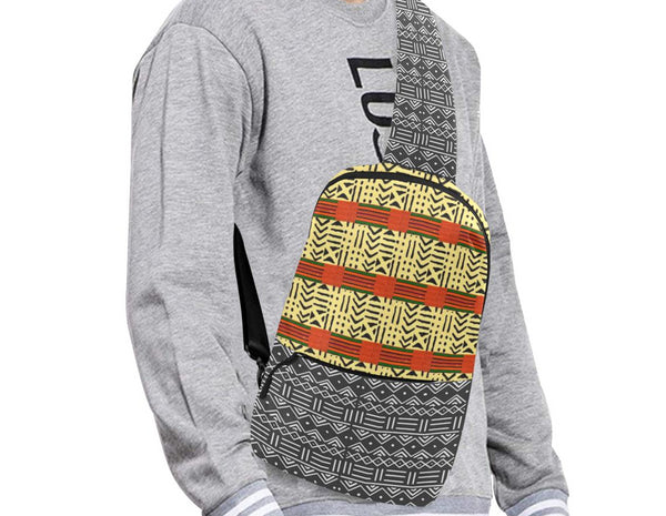 Kente & Mud Cloth Fusion Chest Bag Chest Bag