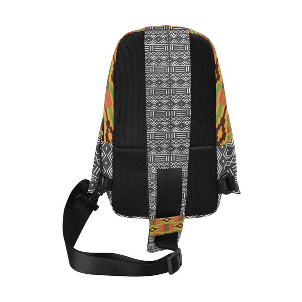 Kente and Mud Cloth Chest Bag Chest Bag
