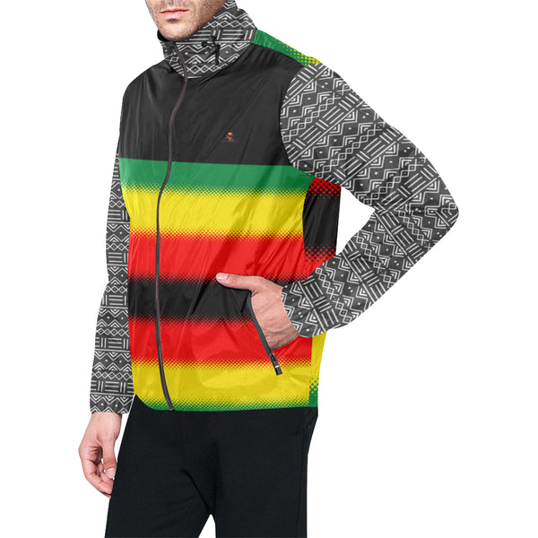 Zimbabwe Windbreaker All Over Print Windbreaker for Men (Model H23)