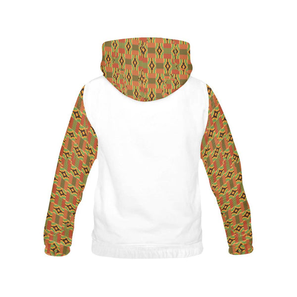 Unisex Motherland (Heart Africa) Kente Print Hoodie