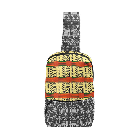 Kente & Mud Cloth Fusion Chest Bag Chest Bag