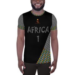 African Zulu-Mud Cloth Men's Athletic Jersey