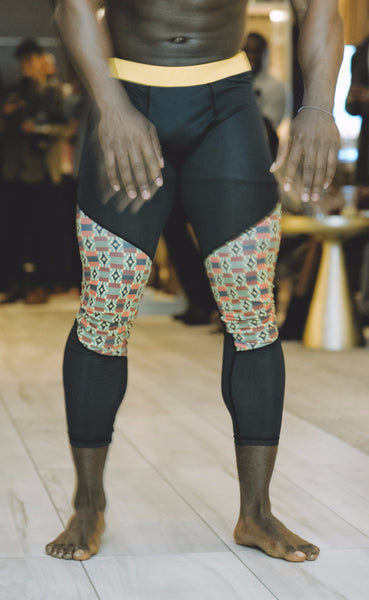 Men's Kente Fitness Leggings