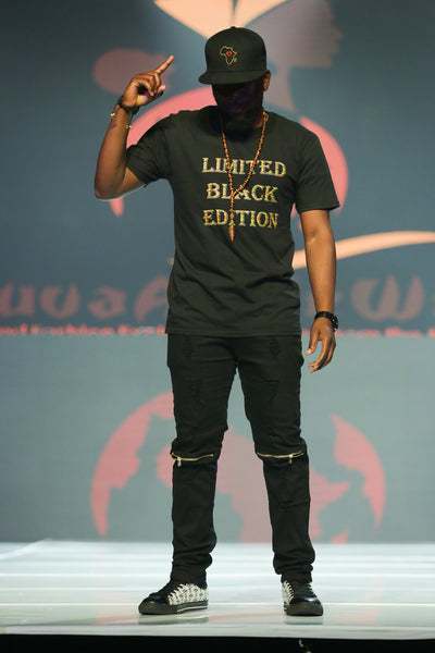 Limited Black Edition Kente Print Unisex T-Shirt