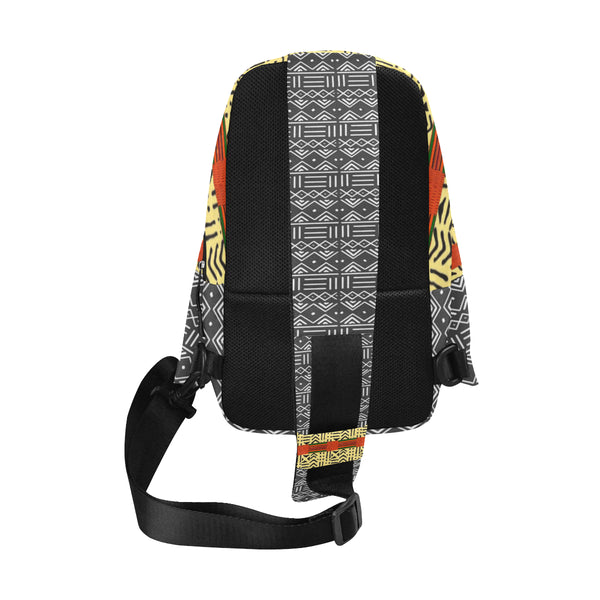 Kente & Mud Cloth Fusion Chest Bag Chest Bag