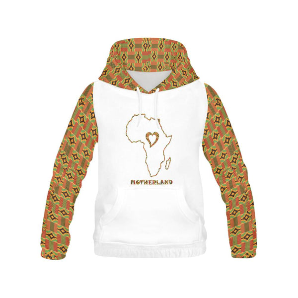 Unisex Motherland (Heart Africa) Kente Print Hoodie