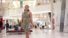 Green Pocket Zim Hari Yoga Shorts