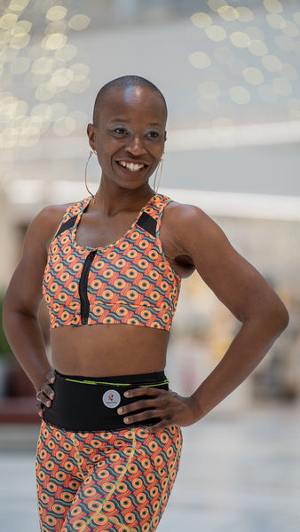 Kumusha Sports Bra with front zipper