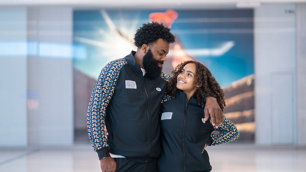 DNA Unisex Track Jacket (Zulu Beads Print)