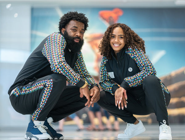 DNA Unisex Track Jacket (Zulu Beads Print)