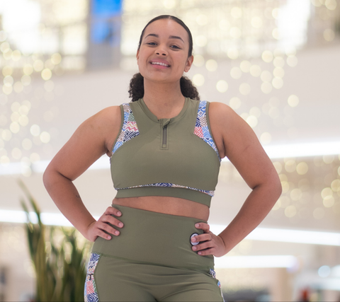 Green Pocket Zim Hari Sports Bra