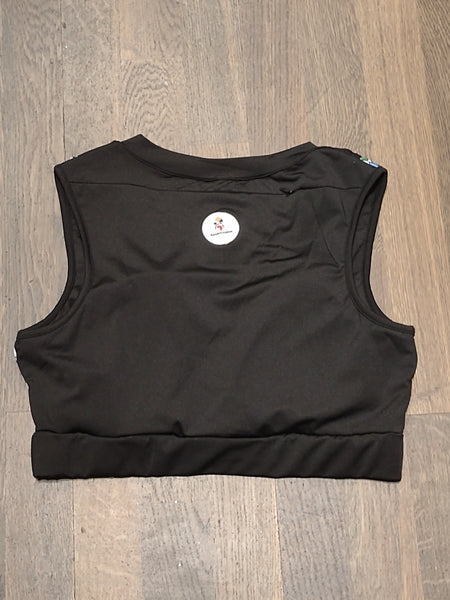 Zulu Beads Black Sports Bra