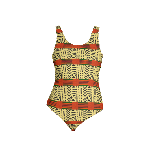 Kente Fusion One-Piece Swimsuit/Bodysuit