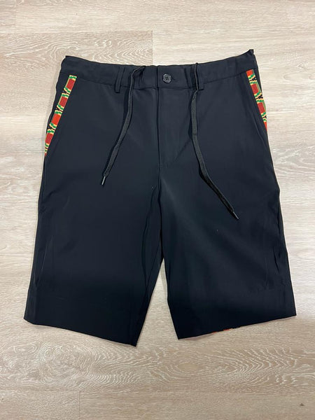Reversible Kente Cuff Shorts