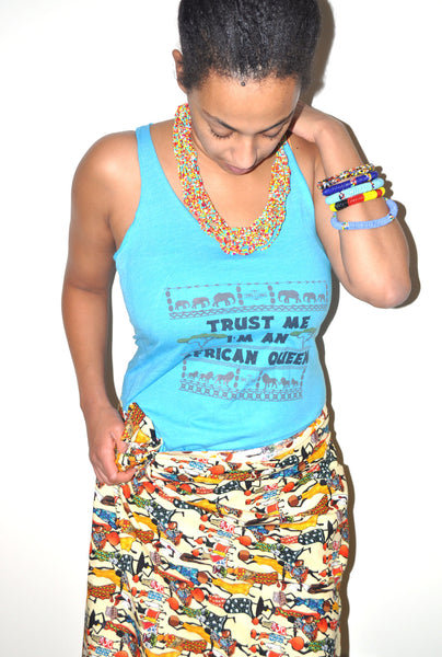 Trust Me I'm An African Queen Women's tank top