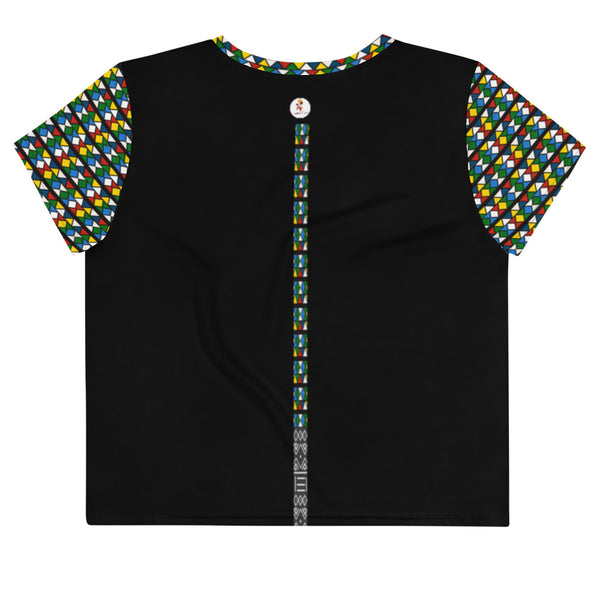Minnesota Zulu Beads Print Crop Tee