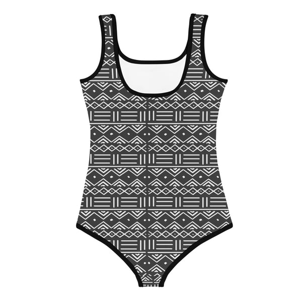 RuvaAfricWear Mud Cloth Print  Kids Swimsuit