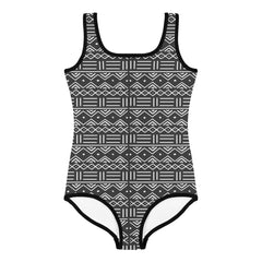 RuvaAfricWear Mud Cloth Print  Kids Swimsuit