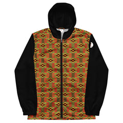 Unisex Kente Print Hoodie windbreaker