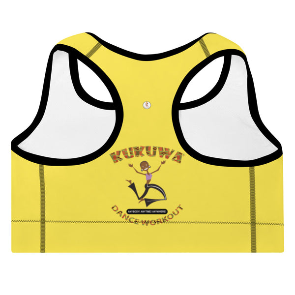 Move Your Boombsey Padded Sports Bra (Yellow)
