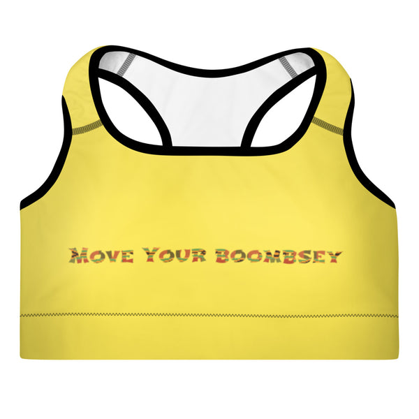 Move Your Boombsey Padded Sports Bra (Yellow)