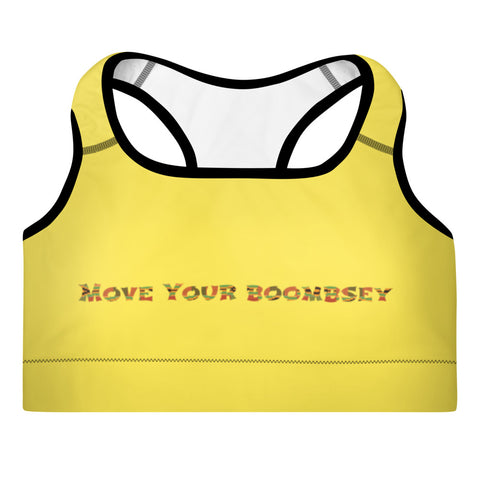 Move Your Boombsey Padded Sports Bra (Yellow)