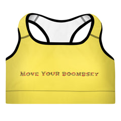 Move Your Boombsey Padded Sports Bra (Yellow)
