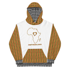Heart Motherland Kente & Mud Cloth Unisex Hoodie