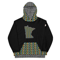 Minnesota Zulu Beads & Mud Cloth Unisex Hoodie