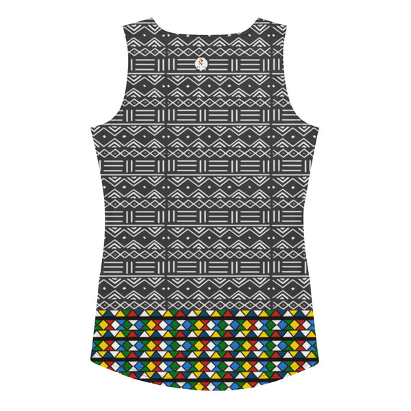 Minnesota Zulu Beads and Mud Cloth Tank Top