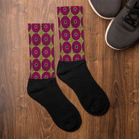 Ankara Circles Socks