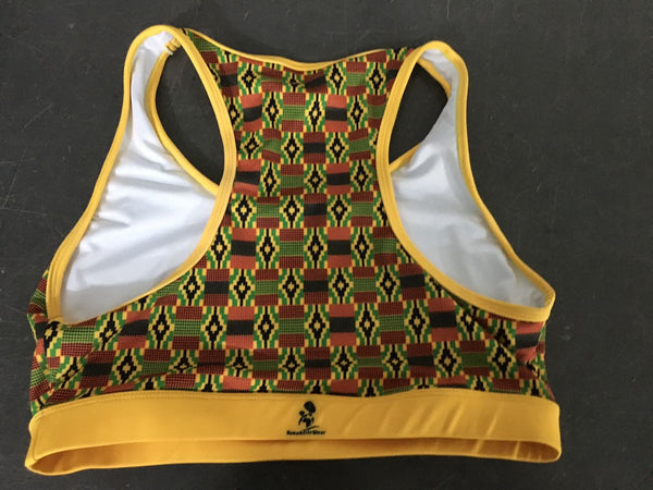 RuvaAfricWear Kente Sports Bra