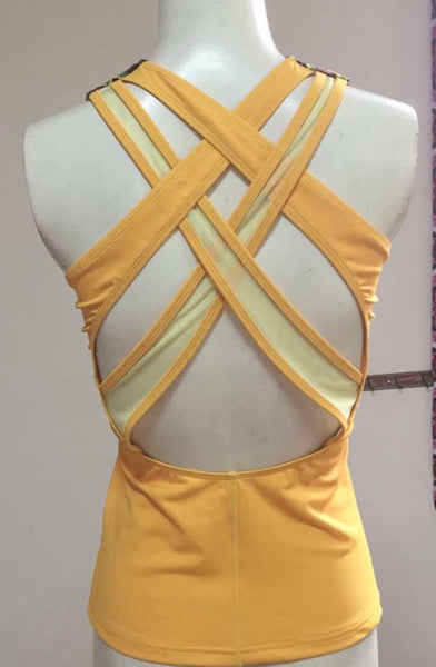 Women active wear Kente top