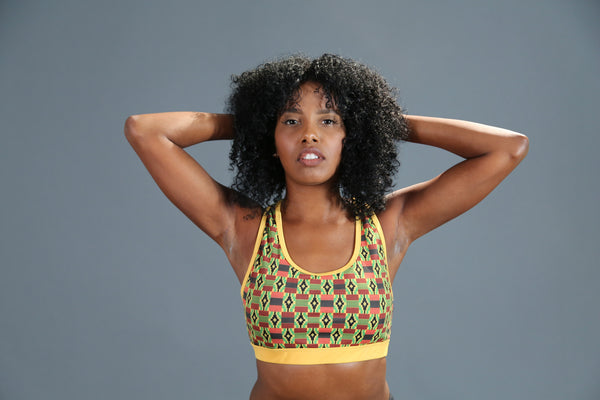 RuvaAfricWear Kente Sports Bra