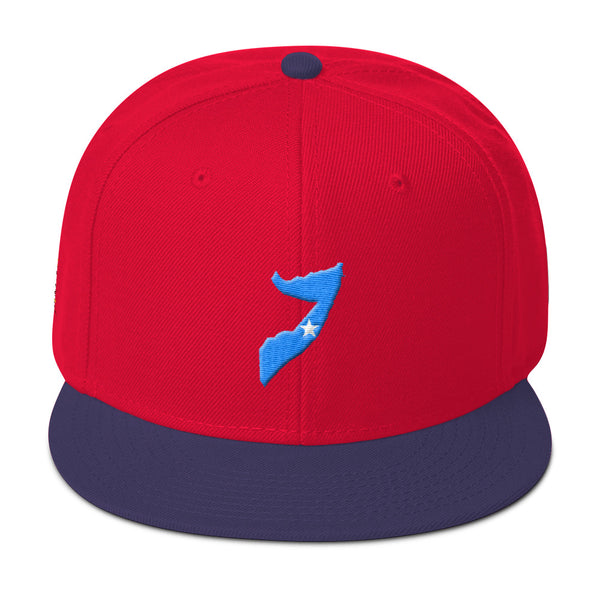 Map of Somalia Snapback Hat