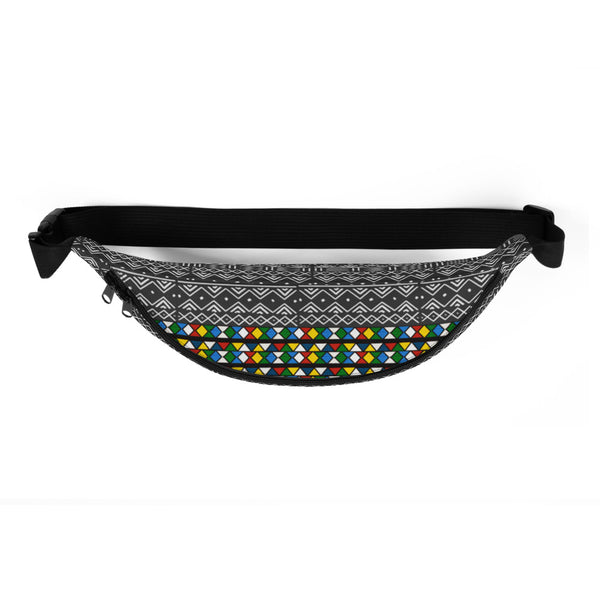 Mud Cloth & Zulu Beads Print Fanny Pack