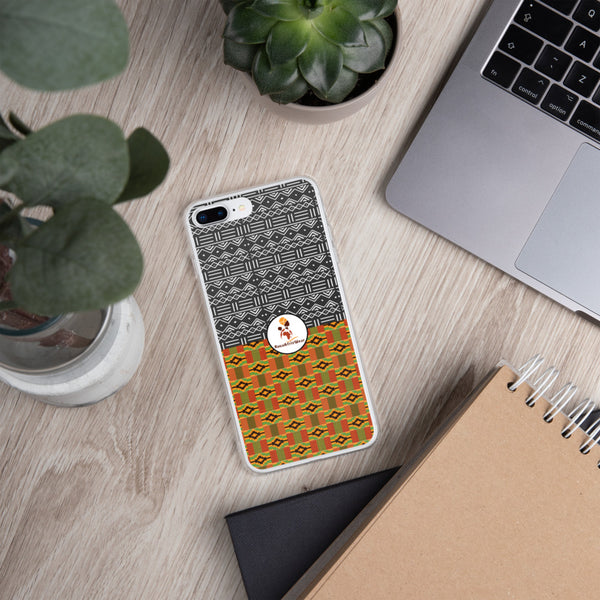 RuvaAfricWear Kente and Mud Cloth iPhone Case