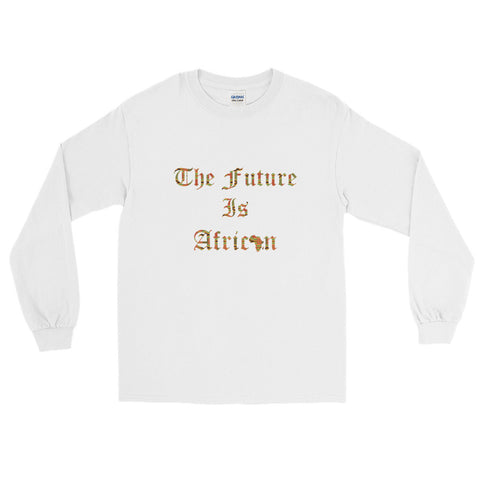 The Future is African Kente Print Long Sleeve T-Shirt