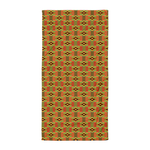 Kente Print Beach Towel/Blanket