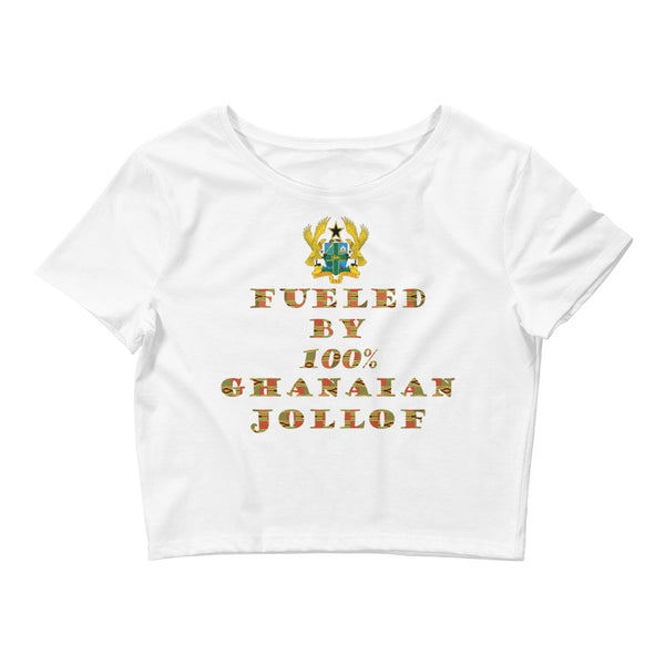 Fueled by 100% Ghanaian Jollof Women’s Crop Top