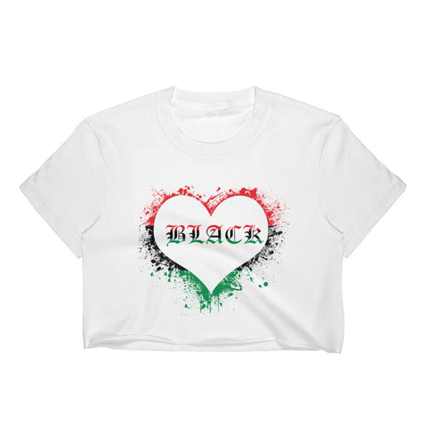Black Love Women's Crop Top