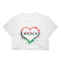 Black Love Women's Crop Top
