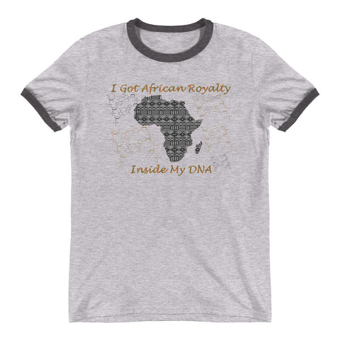African Royalty DNA Ringer T-Shirt