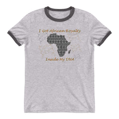 African Royalty DNA Ringer T-Shirt