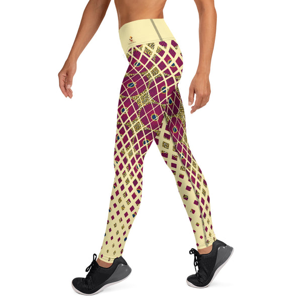 Ankara Square Scatter Yoga Leggings